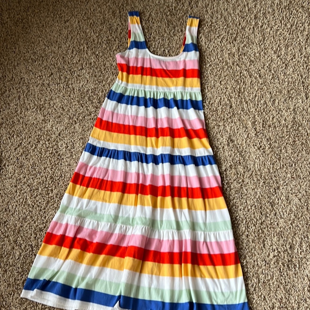 JCrew striped maxi
